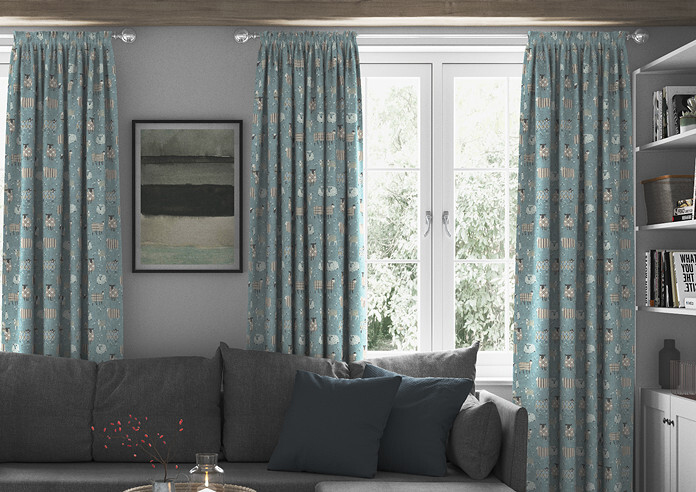 Baa Baa, Duckegg - Made to Measure Curtains - Image 3